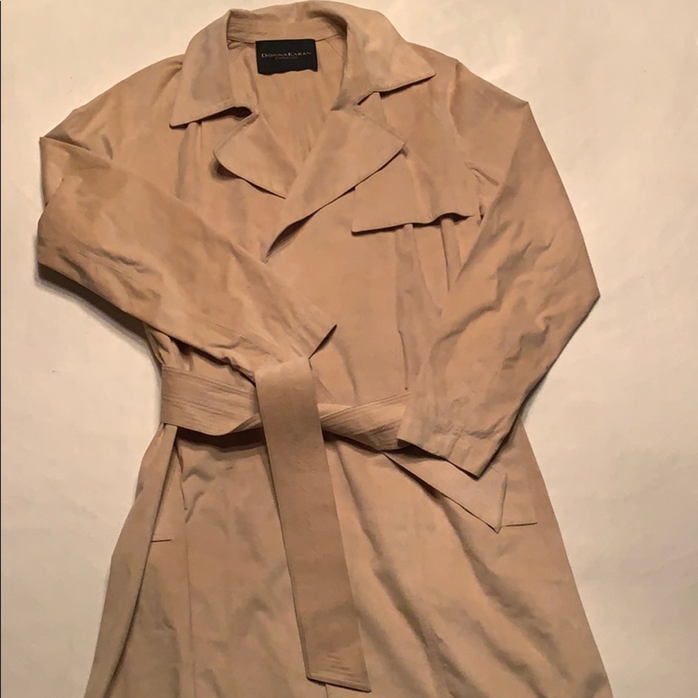 Faux suede coat Donna Karan